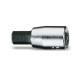 Vasos Macho Hexagonales con Cuadrado Hembra 1/4 Cromados - Beta Tools