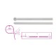 Bridas de nailon con diente de acero 1748-BL – Beta Tools