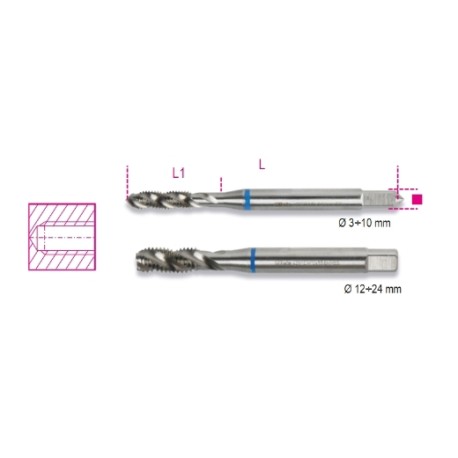  Macho de roscar HSS para agujeros ciegos gruesos 428FC | Beta Tools