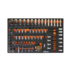 Termoformado de espuma con cinta métrica y vasos hexagonales de 3/8""