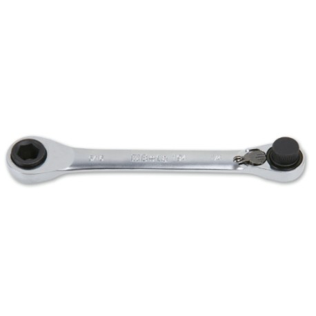 Llave portapuntas con carraca reversible, cromada - Beta Tools 194