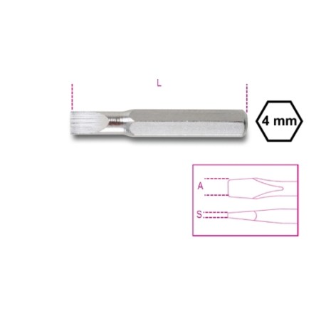 Bit de 4 mm plano BetaEvox