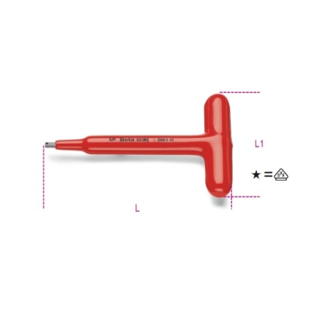 Llaves de dos manos macho hexagonales 951MQ - Beta Tools