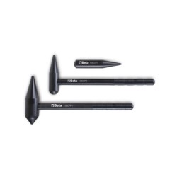 Martillos con cabeza esférica y punta, más punzón, de plástico