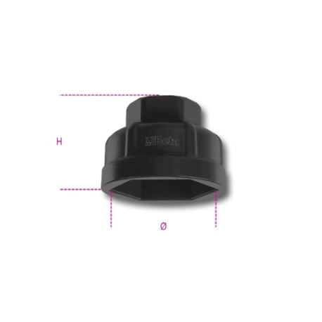 Vaso Hexagonal para Cartuchos de Filtros de Aceite