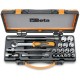 16 llaves de vaso poligonales y 5 accesorios 910B/C16 – Beta Tools