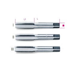 Machos para roscar manuales, paso grueso, roscado métrico de acero al