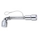 Llaves de pipa dobles hexagonales-poligonales cromadas brillantes H-S