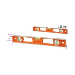 Nivel de burbuja de aluminio fundido a presión con mangos