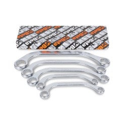 Llave combinada de acero inoxidable con boca fija y estrella en ángul