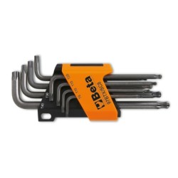 Juego de 8 llaves acodadas con cabeza esférica para tornillos Torx®, 