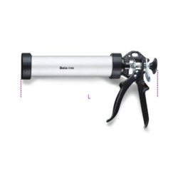 Pistola selladora, tubo de aluminio, modelo profesional