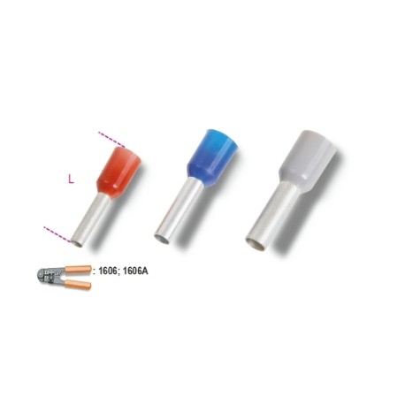 Terminales aislados de tubo para un cable 1632-TS – Beta Tools
