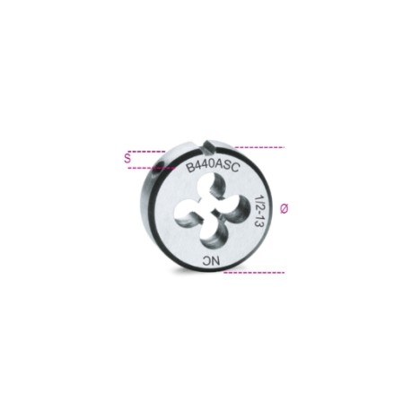 Terrajas, paso grueso, roscado UNC de acero al cromo - Beta Tools