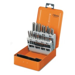 Juego de 7 machos de roscar HSS-CO 5% para agujeros ciegos y pasantes