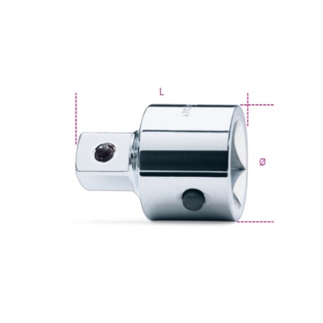 Adaptador con Cuadrado Hembra de 1"" y Macho de 3/4"", Cromado 929/15