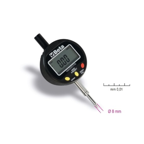 Reloj comparador digital de lectura centesimal