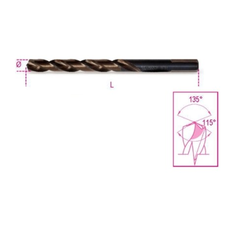 Broca cilíndrica con afilado especial y doble par de cortantes - Beta