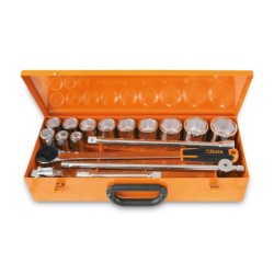 Surtido de 12 Vasos Hexagonales y 5 Accesorios en Caja de Metal 928A/