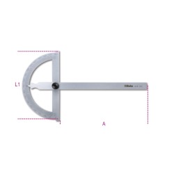 Goniómetro sencillo de acero inoxidable