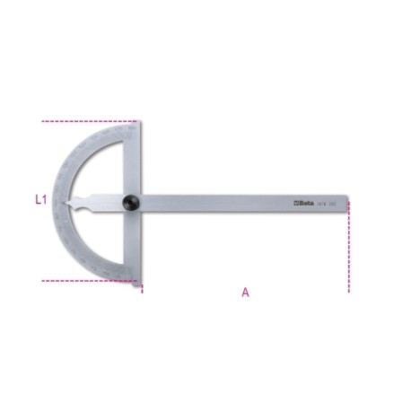 Goniómetro sencillo de acero inoxidable