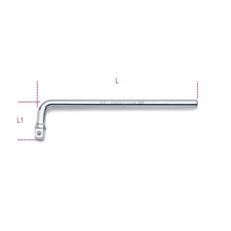 920/44 – Mango acodado de 1/2"", cromado – Beta Tools";