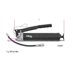 Bomba de engrase a palanca, anticaída