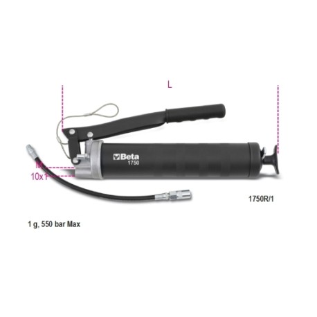 Bomba de engrase a palanca, anticaída