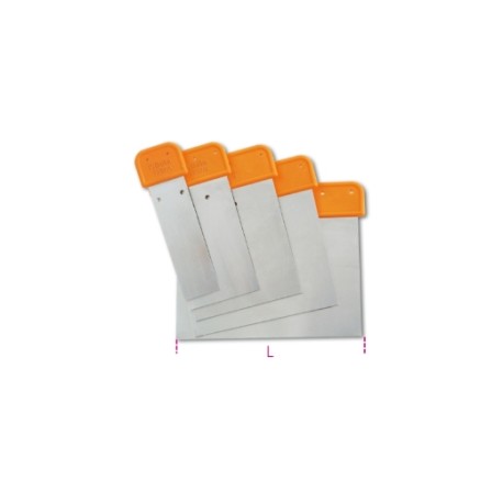 Juego de 5 espátulas para carroceros, de acero inoxidable 1337/S5 – H