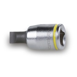 Vasos Destornilladores Cromados para Tornillos Ranurados - Puntas Bru