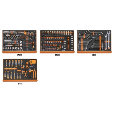 Surtido de 273 herramientas para reparación de vehículos 5988L/4M