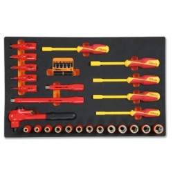 Surtido de herramientas aisladas – Seguridad en trabajos eléctricos