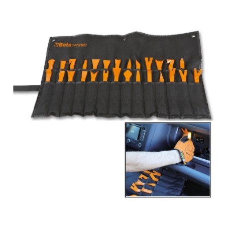 Juego de 27 Herramientas de Nailon para Grapas y Plásticos en Sobre E