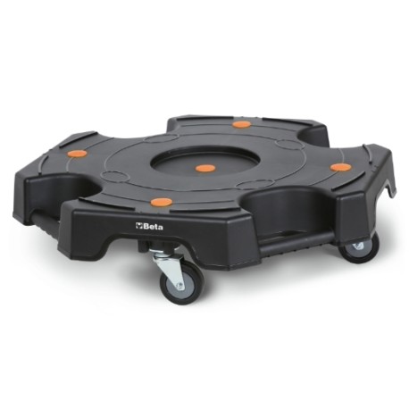 Base para mover ruedas con ruedas de caucho