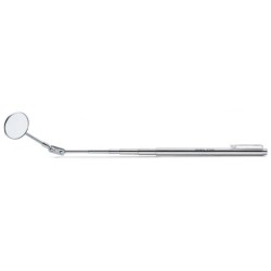 Espejo de inspección telescópico articulado con cuerpo de metal croma