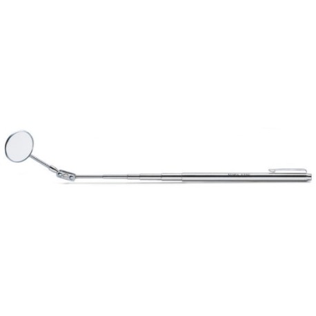 Espejo de inspección telescópico articulado con cuerpo de metal croma