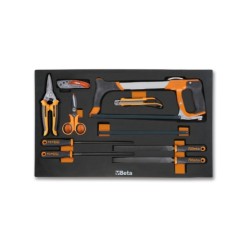 Herramientas para corte, llave inglesa y cinta métrica MV284