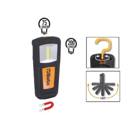 Lámpara LED recargable compacta con base magnética – Beta Tools