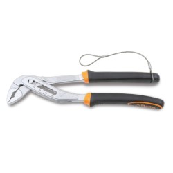 Alicate multitoma regulable de bisagra cerrada, con mangos en bimater