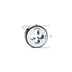 Terraja de paso grueso de acero cromado rosca métrica 440A | Beta Too