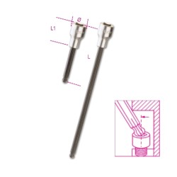 Vasos macho hexagonales con cabeza esférica 920BP - Beta Tools