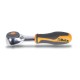 Carraca reversible con mango giratorio con cuadrado macho de 1/4"" – 