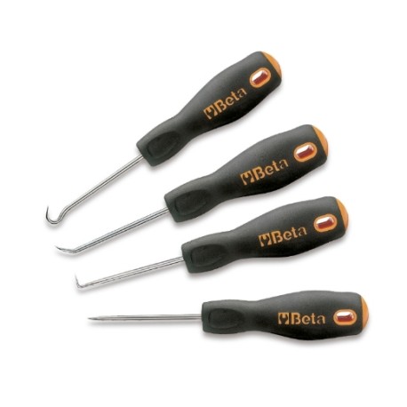 Juego de 4 agujas de precisión con mango