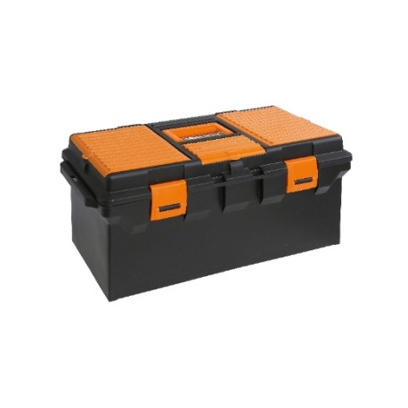 Caja de plástico con bandeja y organizadores – 30 kg de capacidad
