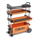 Carro portaherramientas compacto y extensible - 2 cajones y ruedas de