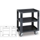  Carro con 3 estantes para mobiliario para taller C45PRO 2.0