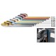 Tira adhesiva coloreada de 25 m C55STRV/6029