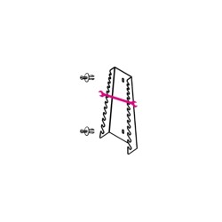 Soporte para 12 llaves fijas, de chapa