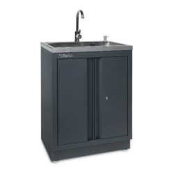 Módulo fijo con fregadero integrado para mobiliario para taller C45PR