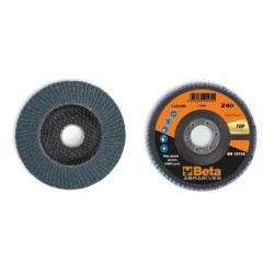 Disco de láminas con tela abrasiva de circonio, soporte de fibra de v